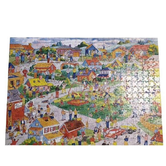 Two Sided Cartoon Neighborhood Crime Puzzle Grand Theft Auto Police Line Up - Picture 2 of 6